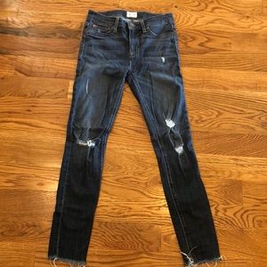 Size 26 stretchy HUDSON distressed jeans